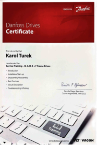 Karol Turek Certyfikowany Serwis Napędów Danfoss